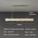 GobekUsa Elegant LED Crystal Chandelier for Dining Room and Kitchen Lighting