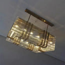 GobekUsa Elegant Gold Lustre Pendant Light for Dining Room Decor