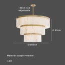 GobekUsa Gold Marble Ceiling Pendant Light Round Elegant Luxury Hanging Lamp
