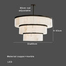 GobekUsa Gold Marble Ceiling Pendant Light Round Elegant Luxury Hanging Lamp