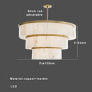 GobekUsa Gold Marble Ceiling Pendant Light Round Elegant Luxury Hanging Lamp