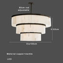 GobekUsa Gold Marble Ceiling Pendant Light Round Elegant Luxury Hanging Lamp