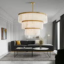 GobekUsa Gold Marble Ceiling Pendant Light Round Elegant Luxury Hanging Lamp