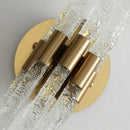 GobekUsa Gold Metal Glass Wall Sconce, Elegant E14 Bulb Foyer Bedroom Dining Room Lamp