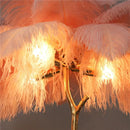 GobekUsa Elegant Ostrich Feather Floor Lamp for Home Decor & Lighting