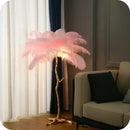 GobekUsa Elegant Ostrich Feather Floor Lamp for Home Decor & Lighting