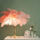 GobekUsa Elegant Ostrich Feather Floor Lamp for Home Decor & Lighting