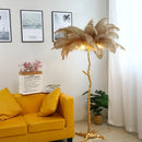 GobekUsa Elegant Ostrich Feather Floor Lamp for Home Decor & Lighting