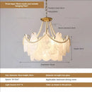 GobekUsa French Chandelier Garden Light with K9 Crystal | Elegant Pearl Shell Design