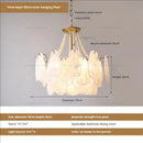GobekUsa French Chandelier Garden Light with K9 Crystal | Elegant Pearl Shell Design