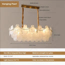 GobekUsa French Chandelier Garden Light with K9 Crystal | Elegant Pearl Shell Design