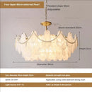 GobekUsa French Chandelier Garden Light with K9 Crystal | Elegant Pearl Shell Design