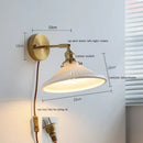 GobekUsa Ceramic LED Wall Light for Home Indoor Decor Bedroom Bathroom Mirror