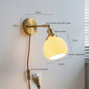 GobekUsa Ceramic LED Wall Light for Home Indoor Decor Bedroom Bathroom Mirror