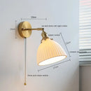 GobekUsa Ceramic LED Wall Light for Home Indoor Decor Bedroom Bathroom Mirror