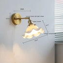 GobekUsa Ceramic LED Wall Light for Home Indoor Decor Bedroom Bathroom Mirror