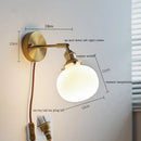 GobekUsa Ceramic LED Wall Light for Home Indoor Decor Bedroom Bathroom Mirror