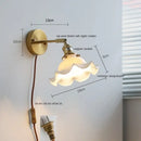 GobekUsa Ceramic LED Wall Light for Home Indoor Decor Bedroom Bathroom Mirror