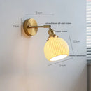 GobekUsa Ceramic LED Wall Light for Home Indoor Decor Bedroom Bathroom Mirror