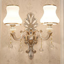 GobekUsa Gold Scrolled Arm Wall Mount Lamp with Crystal Accent - Elegant Metallic Wall Sconce