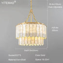 GobekUsa Gold Shell Chandelier: Elegant Hanging Lighting for Living Room, Bedroom, Kitchen