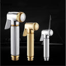 Elegant gold & silver handheld bidet sprayer set – bathroom kit by Decorbites