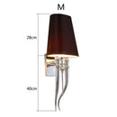 GobekUsa Iron Claw Horn Wall Sconce with Cloth Lampshade for Bedroom and Living Room
