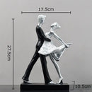 GobekUsa Golden Tango Dancer Couple Sculpture Home Decor Figurines