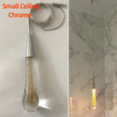 GobekUsa Crystal Glass LED Pendant Tear Drop Light Chandelier