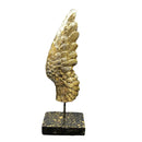 GobekUsa Elegant Angel Wings Resin Sculpture Table Decor for Home and Office