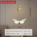 GobekUsa Butterfly Chandelier: Elegant Bedroom & Living Room Wall Lamp & Floor Decor
