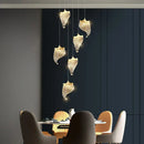 GobekUsa Elegant Acrylic Chandelier for Duplex Apartment Living Room and Dining Hall