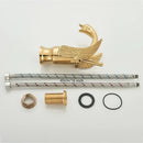 GobekUsa Brass Golden Swan Faucet for Bath Basin, Cold & Hot Water Mixer Tap