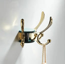 Elegant green gold zinc alloy single hook bathroom wall mount by Decorbites