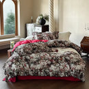 GobekUsa 1000TC Egyptian Cotton Floral Bedding Set: Duvet Cover, Flat/Fitted Sheet, Pillowcase