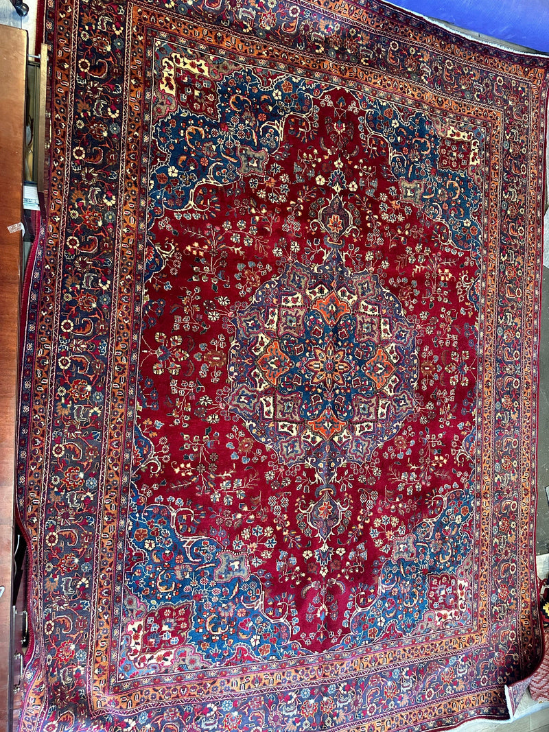 Elegant Hand Knotted Khorasan Area Rug 9’8” x 12’10”