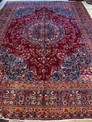 Elegant Hand Knotted Khorasan Area Rug 9’8” x 12’10”