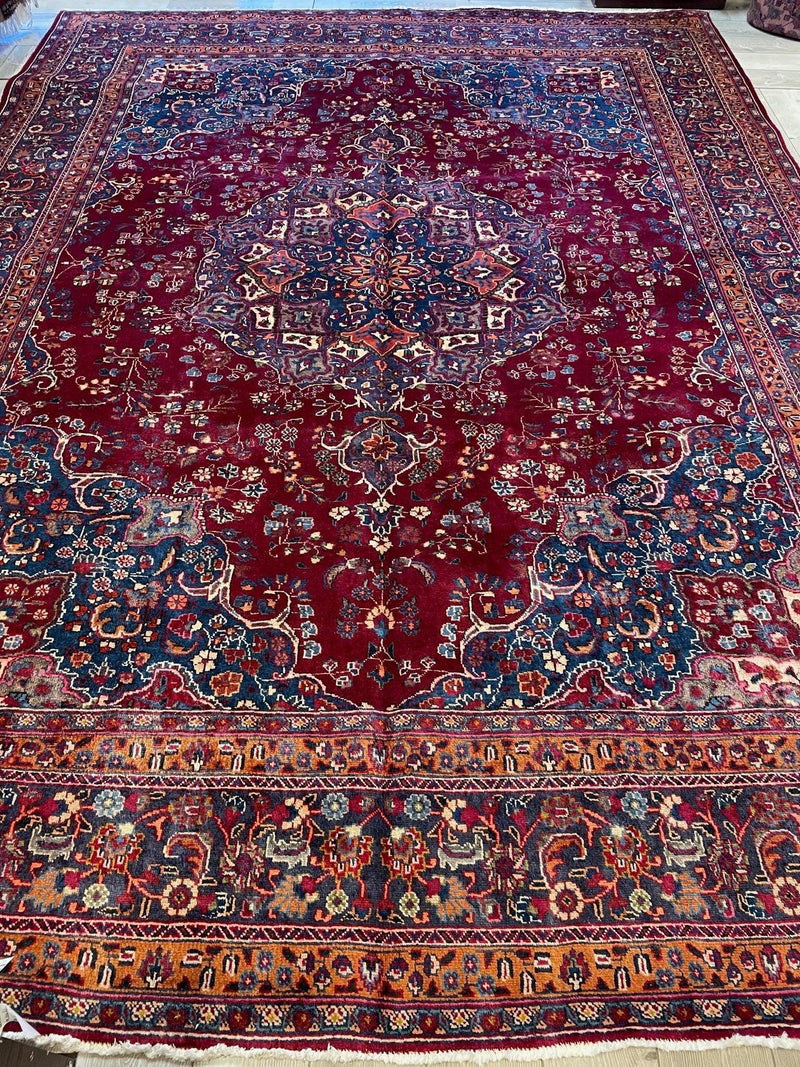 Elegant Hand Knotted Khorasan Area Rug 9’8” x 12’10”