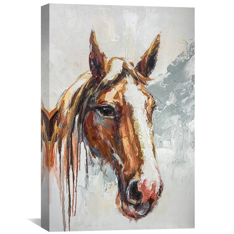 Elegant Horse Oil Painting