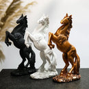 Elegant horse resin sculpture living room tabletop decor by Decorbites