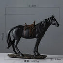 GobekUsa Elegant Horse Resin Statue for Home Office Decor