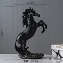GobekUsa Elegant Horse Resin Statue for Home Office Decor
