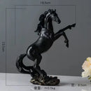 GobekUsa Elegant Horse Resin Statue for Home Office Decor
