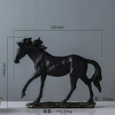 GobekUsa Elegant Horse Resin Statue for Home Office Decor