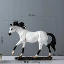 GobekUsa Elegant Horse Resin Statue for Home Office Decor