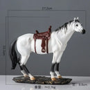 GobekUsa Elegant Horse Resin Statue for Home Office Decor
