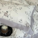GobekUsa Eucalyptus Fiber Flowers Bedding Set: Duvet Cover, Bed Sheet, Pillowcase - 4Pcs