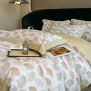 GobekUsa Eucalyptus Fiber Flowers Bedding Set: Duvet Cover, Bed Sheet, Pillowcase - 4Pcs