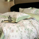 GobekUsa Eucalyptus Fiber Flowers Bedding Set: Duvet Cover, Bed Sheet, Pillowcase - 4Pcs