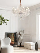 GobekUsa Elegant LED Crystal Chandelier for Home Décor and Romantic Ambiance